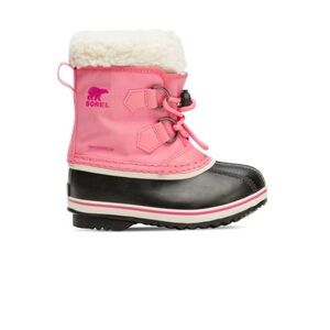 Sorel Yoot Pac Faux Fur-Trimmed Waterproof Boots size 13 kids in Lollipop pink